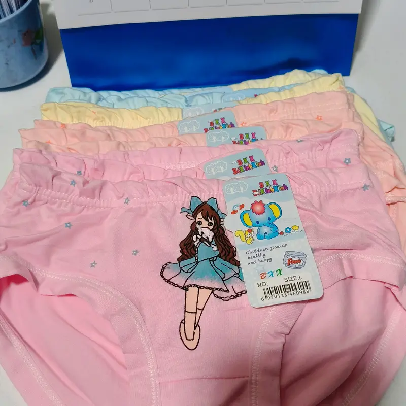 Set 5-10 quần trẻ em (chéo+đùi) chất liệu cotton mềm mại, co giãn. Quần lót bé gái. 4