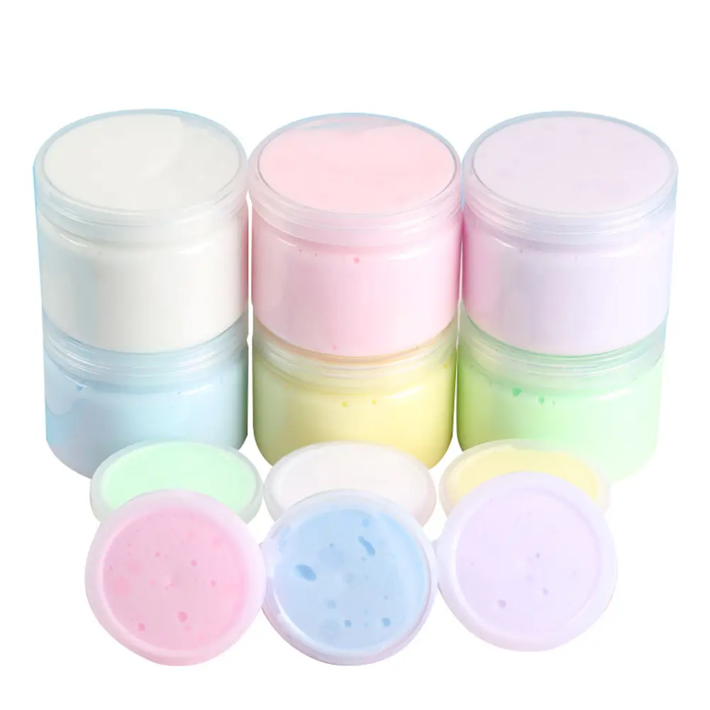 เมฆไอศกรีมตลกสำหรับเด็ก โคลนดินเหนียวฝ้าย ของเล่น DIY ของขวัญต่อต้านความเครียดสำหรับผู้ใหญ่ 50g