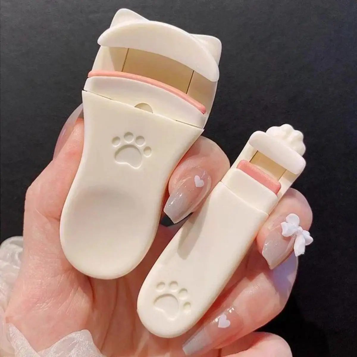 1/2Pcs Eyelashes Curler Cute Designs Cat Claw Long Lasting Professional for Women Makeup Accessories Tool Fit All Eyelash Shapes