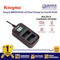 Gambar Kingma BM058-W126 LCD Dual Charger for Fujifilm NP-W126 Battery - Black dari Sentra Digital Kota Surabaya 2 Tokopedia