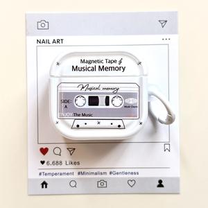 เคสหูฟังวินเทจ เทปเพลง เหมาะสำหรับ Airpods รุ่นที่ 4, หูฟังบลูทูธไร้สาย Pro2 รุ่นที่สองและสาม และรุ่นที่สาม, เคสป้องกัน