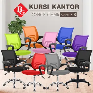 BGsport Kursi Kerja Kantor Office Chair Kursi Staff Karyawan Furniture Sandaran Adjustable