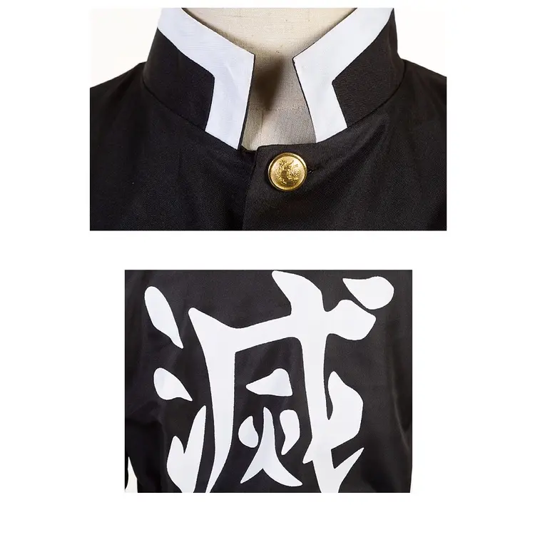 Áo choàng cosplay Demon Slayer Kamado tanjrou kimetsu no Yaiba, dành cho người lớn và trẻ em, phong cách Anime 7