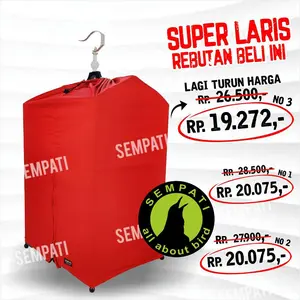 SEMPATI Kerodong Burung Kotak Krodong Sangkar Cover Penutup Kandang Kotak Sempati Super Ekonomis Hg Nomor 1 2 3 No 1 2 3 Gacor