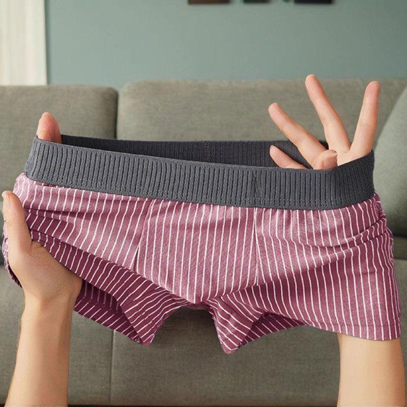 Product Introduction of Quần Lót Nam, Quần Boxer Cạp Thường Kẻ Sọc, Thoáng Khí, Bốn Góc, Thể Thao, Thoải Mái, Thích Hợp Cho Giới Trẻ, Hợp Xu hướng 6