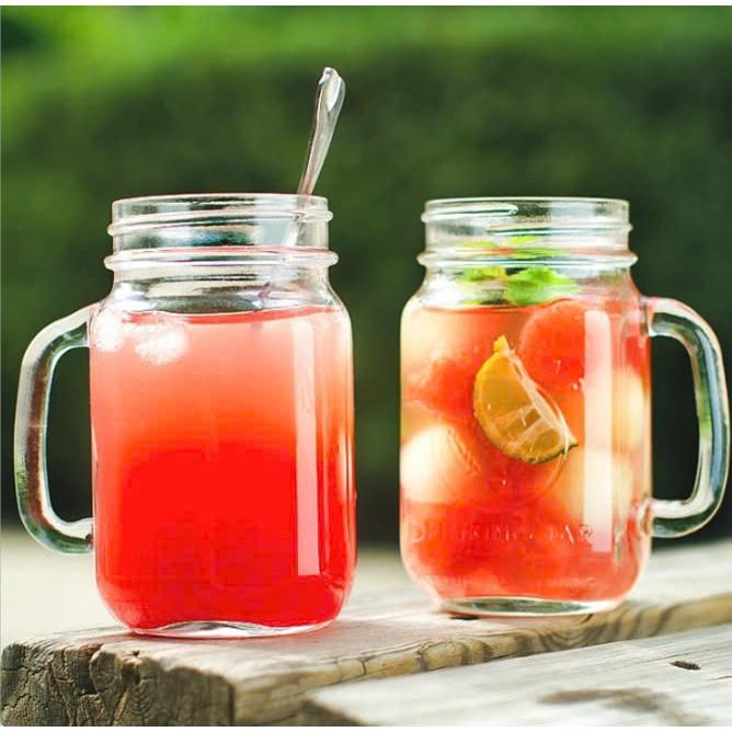 Cốc thủy tinh có quai có nắp 500ml