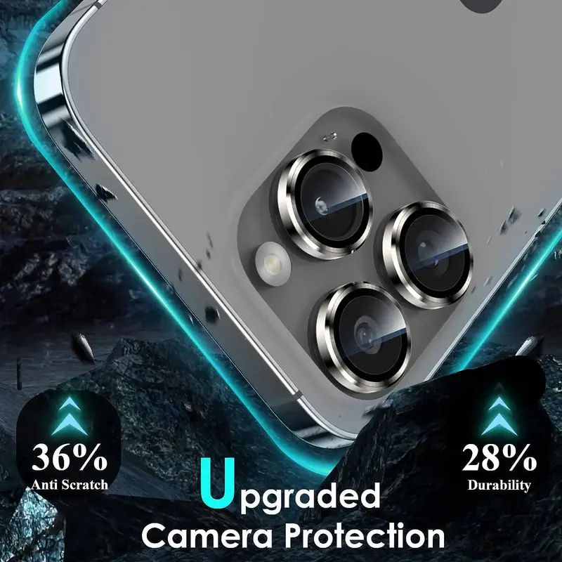 Vỏ Bảo Vệ Ống Kính Máy Ảnh, Tương Thích Với iPhone 16 Pro Plus, 15 Pro Max, 14 plus, 13, 14pro, iPhone 15, 13pro, 15pro, 15plus, Bảo Vệ Màn Hình Bằng Kính, Tặng Kèm Phụ Kiện, Năm 2025 4