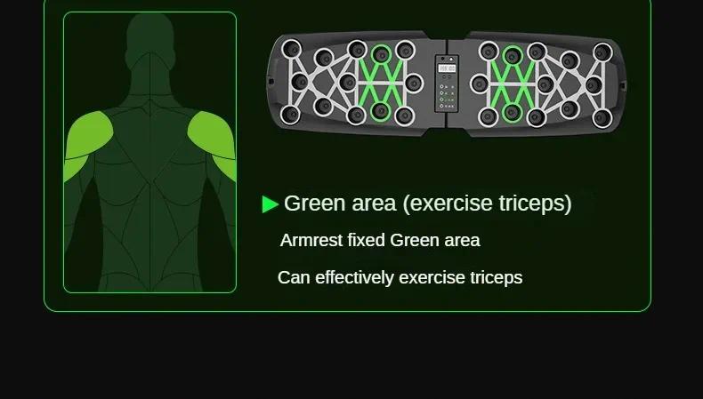 Product Introduction of Portable Multifunctional Push-up Board Set With Handles Foldable Fitness Equipment For Chest Abdomen Arms And Back Training 9