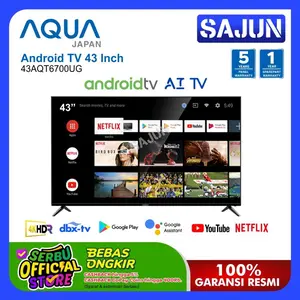 LED TV AQUA 43 INCH.DIGITAL TV SMART ANDROID TV BERGARANSI RESMI - Google Tv,