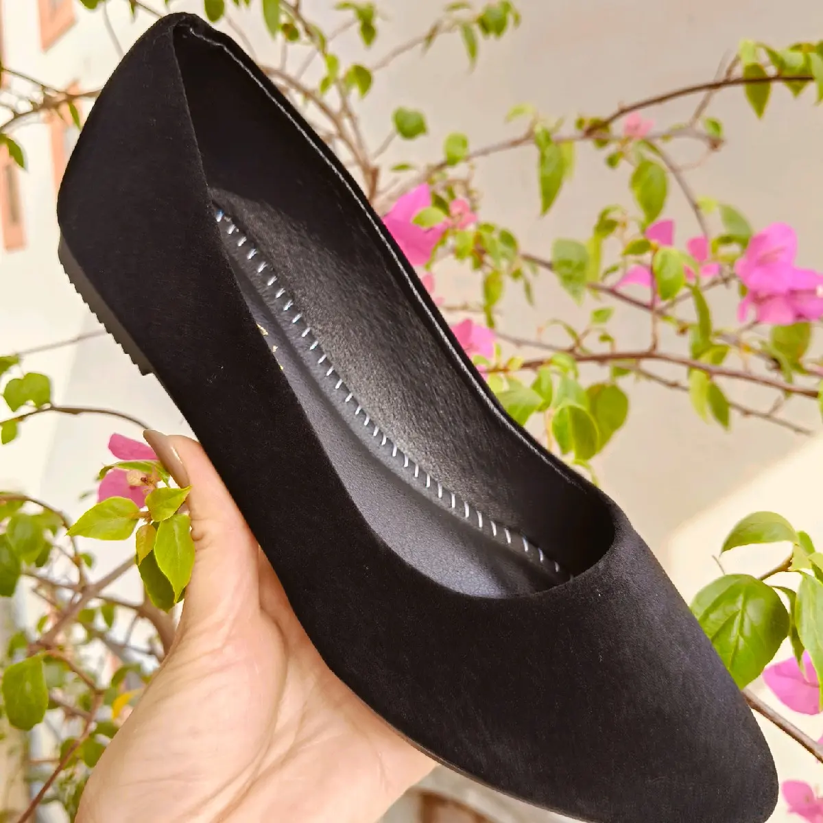 Giày búp bê da nhung mềm êm chân (form giày rộng)