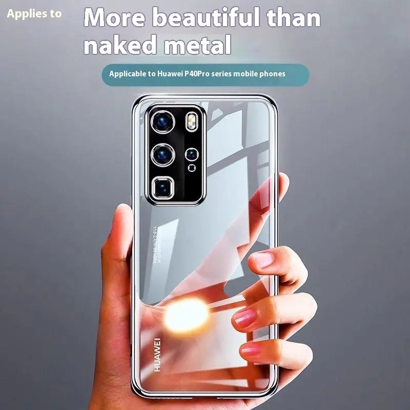Compatible Huawei P40 Pro phone case new P40 ultra-thin clear full coverage anti-drop pro premium silicone soft case