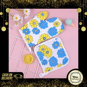 Sarung Tangan Oven Anti Panas + Cempal / Sarung Tangan Oven Tebal / Pelindung Tangan Anti Panas