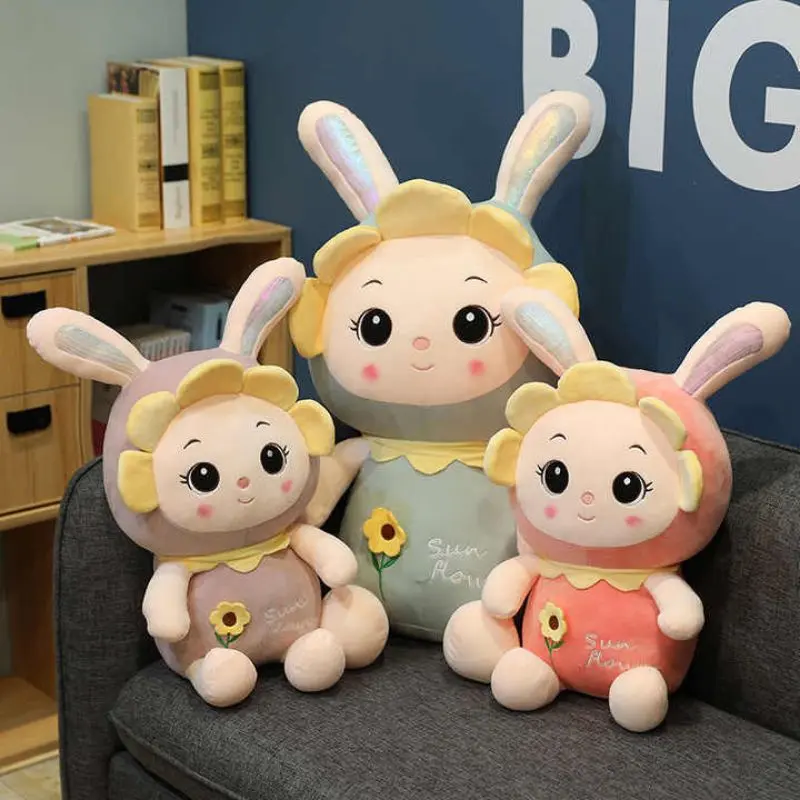 Boneka Rabbit Kelinci Bunga Matahari Ukuran 30cm Bahan Plush Boneka Rabbit Sun Flower Size 30cm Dolls Toys 7