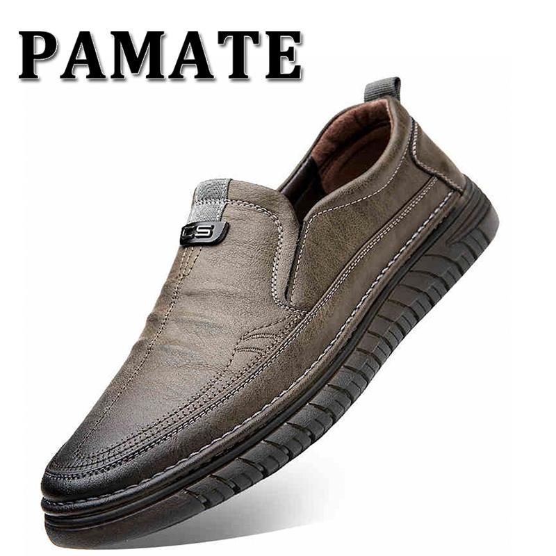 Product Introduction of 【PAMATE】Giày Lười Da Thật Đế Mềm Thời Trang Cho Nam 0