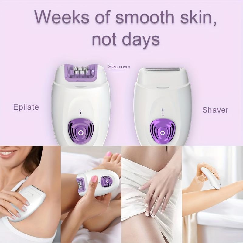 Product Introduction of Factory Stock Lots Low-cost 6in1 Hair Removal Sets For Arms, Legs, Underarms & Bikini-Area | Two Speed, Essential Compact Hair Removal Epilator For Women 12