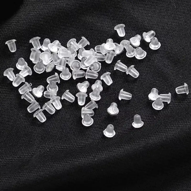 Chốt đuôi hoa tai silicon - Tiệm bạc nhỏ minee (tặng trong live)