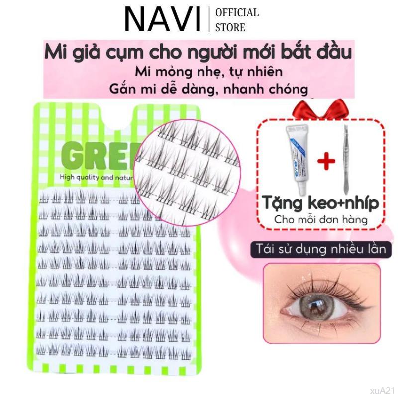 Product Introduction of Keo dán không vệt - Bền chặt 12 tiếng như lớp da thứ hai Mi Giả Cụm Tự Nhiên Douyin Tái Sử Dụng Nhiều Lần Lông Mi Giả Tách Sợi Trang Điểm Mắt NAVI tẩy  trang  dầu  mụn mi  sole  tự  nhiên  volume  tai  thỏ kẻ  mắt  nước chì  mèo saptay russian  lashes son 0