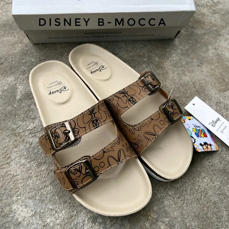 SANDAL SELOP DISNEY NEVADA SANDAL WANITA SANDAL NEVADA SANDAL  ANAK PEREMPUAN SANDAL TERBARU Coklat Karet Shoes Sendal 4