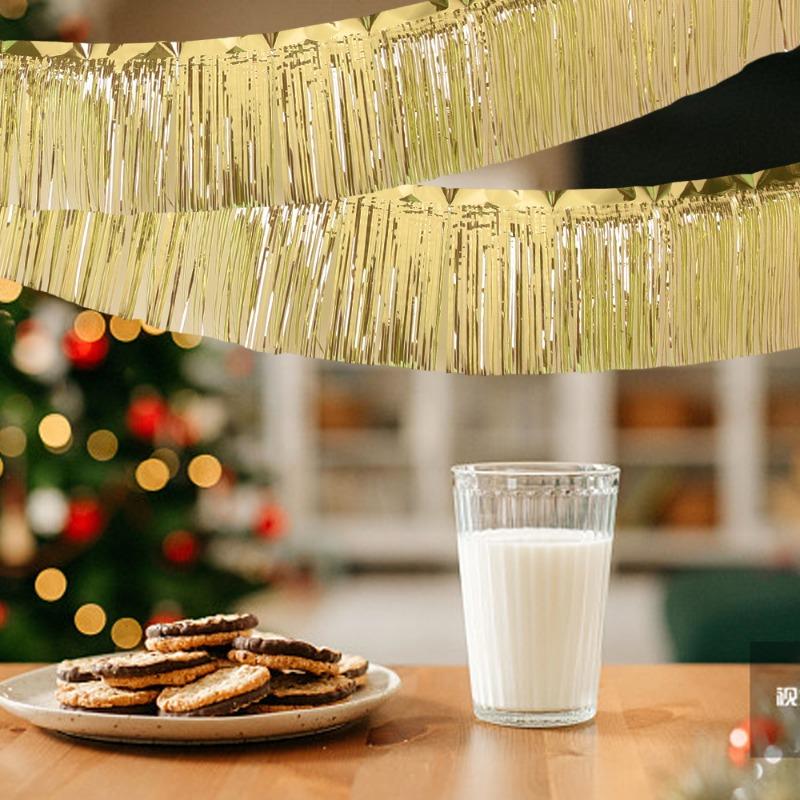 Product Introduction of 300cm Shiny Plastic Decorate Tassels Wedding Banquet Birthday Party Wall Backdrop Streamers Decoration Festive Home Supplies 10