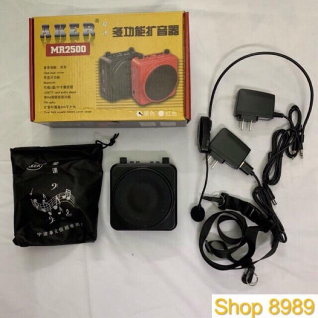  máy trợ giảng aker MR 2500 mic không dây bh 6 tháng 