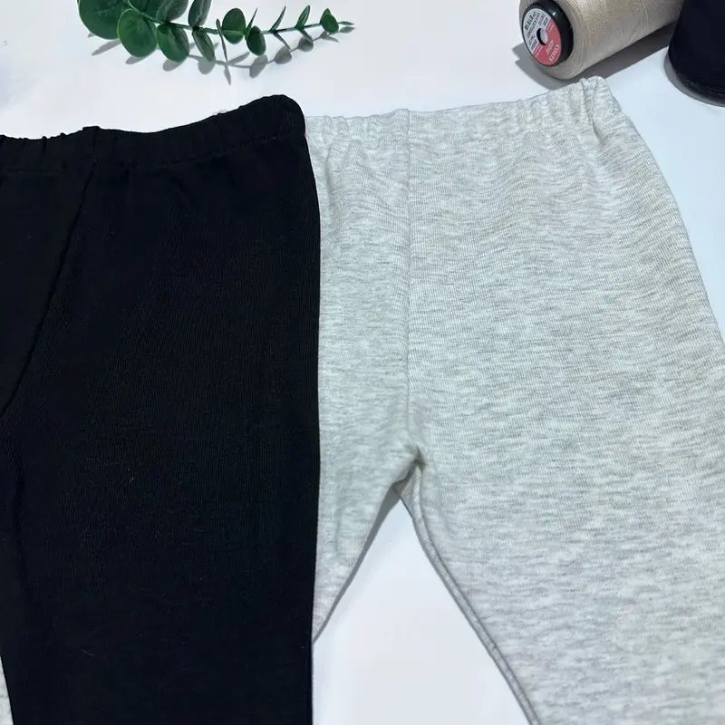 Quần Legging ống loe chất cotton zip L1 co dãn 4 chiều mạnh  Bunny kids98 5
