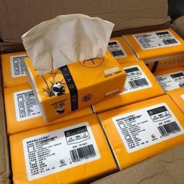 Thùng 30 gói giấy ăn gấu trúc sipao hàng Việt Nam