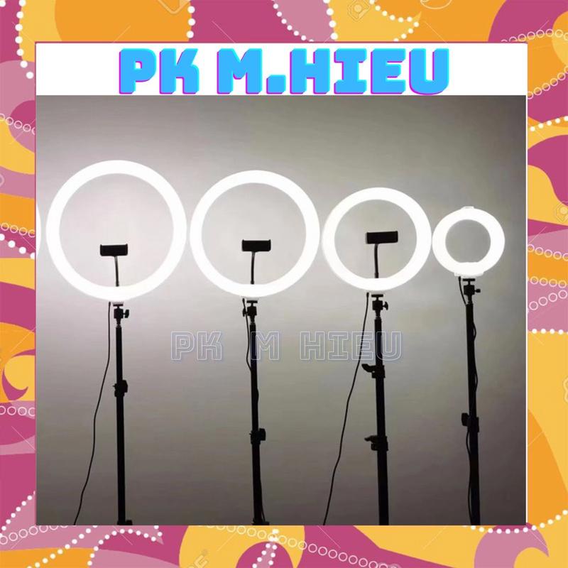 Đèn Livestream 26 30 36 45 54 cm đi kèm Chân đỡ đèn bằng sắt dài 2m1