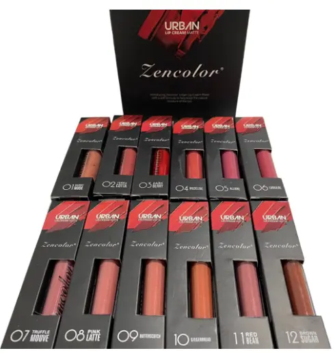 URBAN MATTE LIPCREAM LIPSTICK ZENCOLOR Tahan Lama