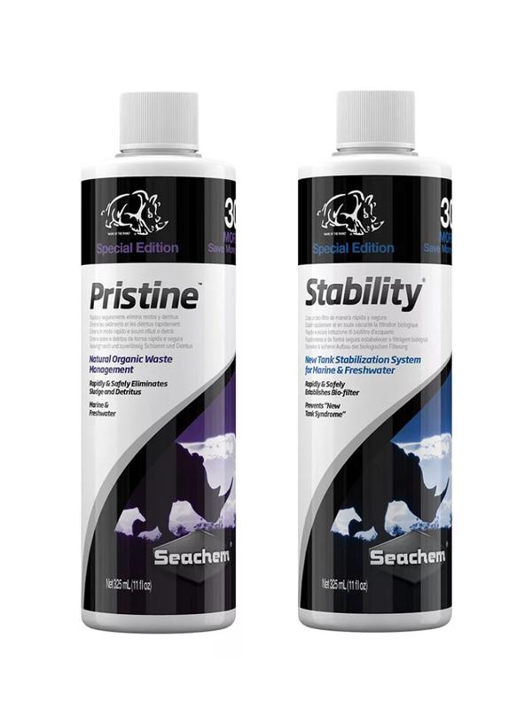  Seachem Vi Sinh Cao Cấp Stalibity & Pristine Khử Độc Tố Amoni Nitrit Nitrat Cho Hồ Cá Nước Ngọt Và Mặn 