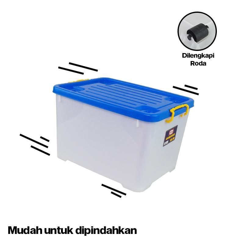 Shinpo Kontainer Plastik Dengan Roda Caravan Container Box Kotak Penyimpanan Spo-Sip-142-Cb-52 6