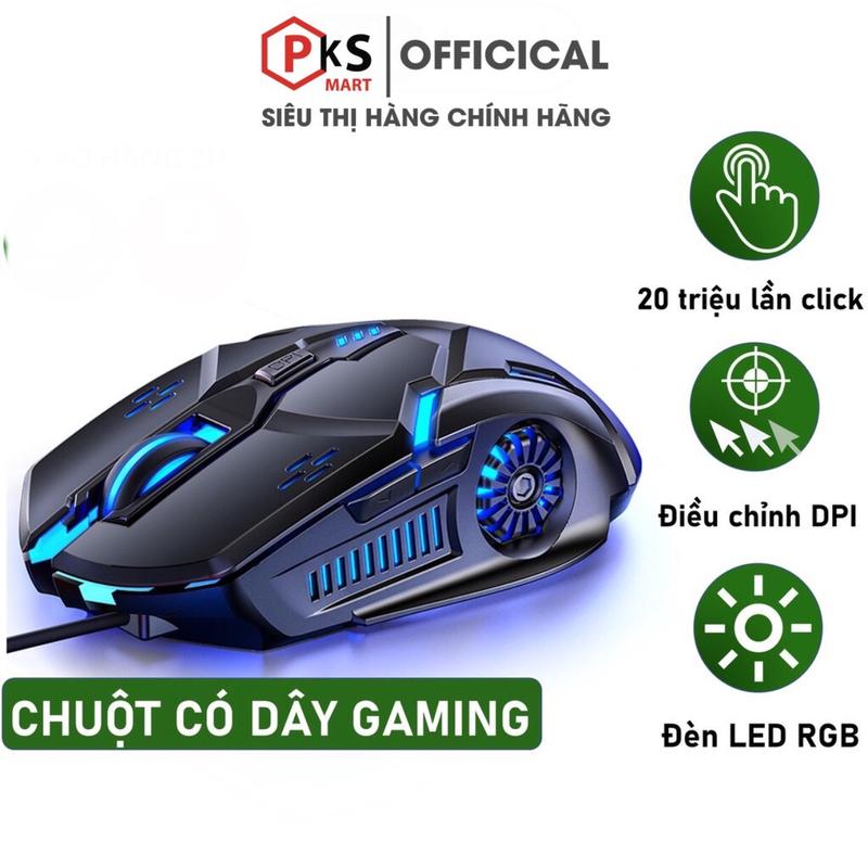 Chuột Gaming Máy Tính Có Dây Game Thủ YINDIAO G5 3200DPI / Chế Độ LED 7 Màu 6 Nút Bấm Có 4 Màu Trắng Hồng Xám Đen - PKSAMRT