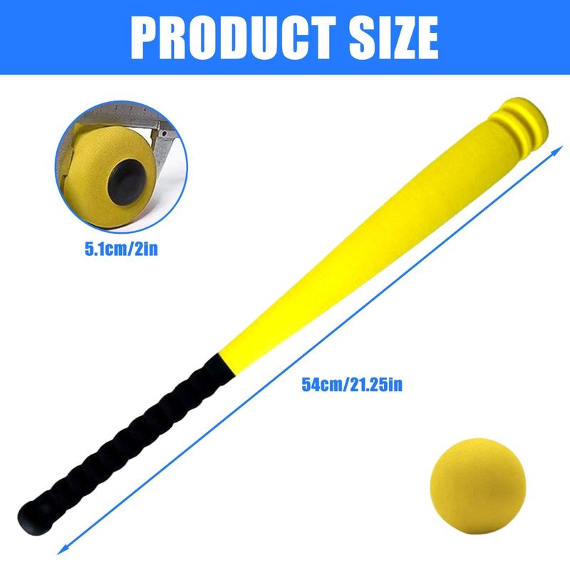 Product Introduction of Huiji Baseball Bar with Baseball, Foam Baseball Bat Children Baseball Bat Rounder Set 0