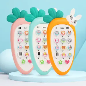 SYARIAH TOYS MAINAN EDUKATIF EARLY EDUCATION MACHINE HP BAYI HANDPHONE LAMPU MUSIK GIGITAN BAYI Anak-Anak Pink
