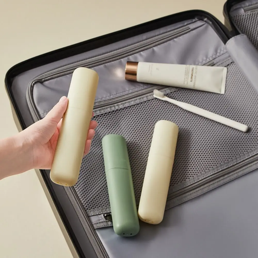 New Multifunction Toothbrush Case Dust-Proof Drainwater Toothbrush Box Holder Travel Camping Protective Cover Tooth Glass