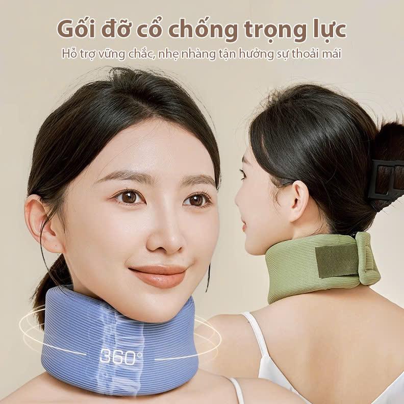 Product Introduction of Nẹp cổ mềm hỗ trợ chống cổ rùa, đai điều chỉnh tư thế đầu chống trẹo cổ thoái hoá đốt sống thoáng khí 3