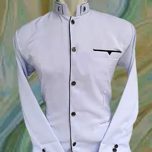 Baju Jasko Pria Dewasa Formal Tebal High Koko Panjang Muslim Semi Slimfit Bodyfit Bahan High Twist Size S M L XL XXL