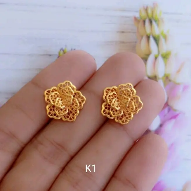 Anting 01 lapis emas