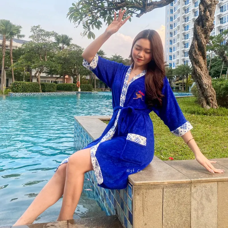 Kimono Handuk Dewasa / BB maks 65 kg / Motif Kangguru/ Jubah Mandi Dewasa / Handuk Baju / Kinodyshop Wanita 2