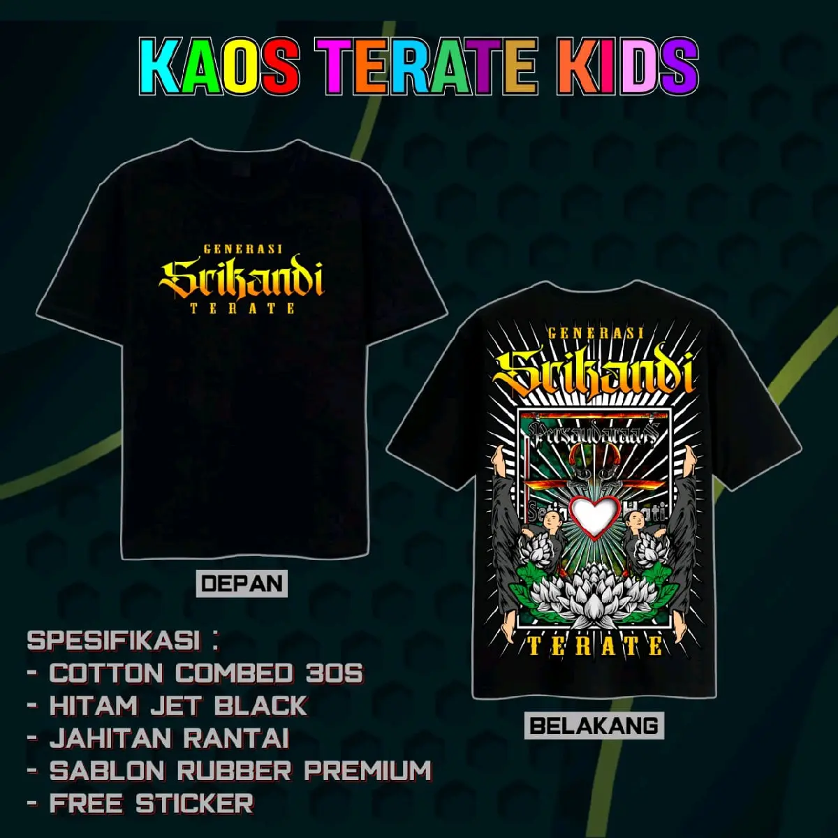 KAOS TERATE KIDS GENERASI SRIKANDI TERATE