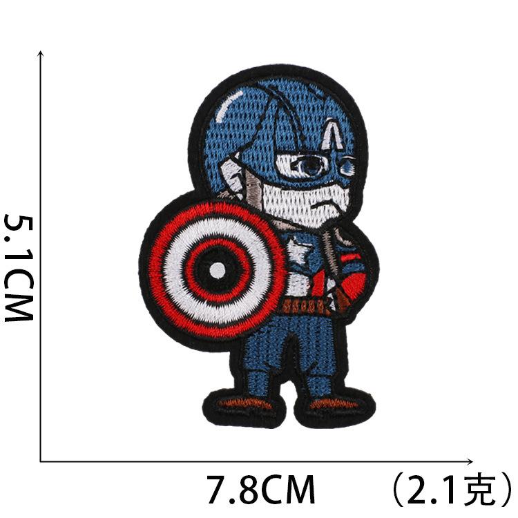 Product Introduction of Xiaotian Iron Man Embroidered Patch Computer Embroidery Badge Iron-on Patch Cartoon Marvel Embroidery Hulk  Iron On Patches For Clothes Sticker DIY Wine Time Patches On Clothes Embroidered Patches 19