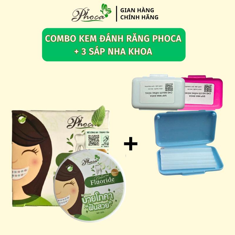  Kem đánh răng thảo dược By Phoca kem đánh răng sáp nha khoa Phoca hỗ trợ trắng răng hơi thở thơm mát  dành cho người niềng răng hỗ trợ giảm đau 