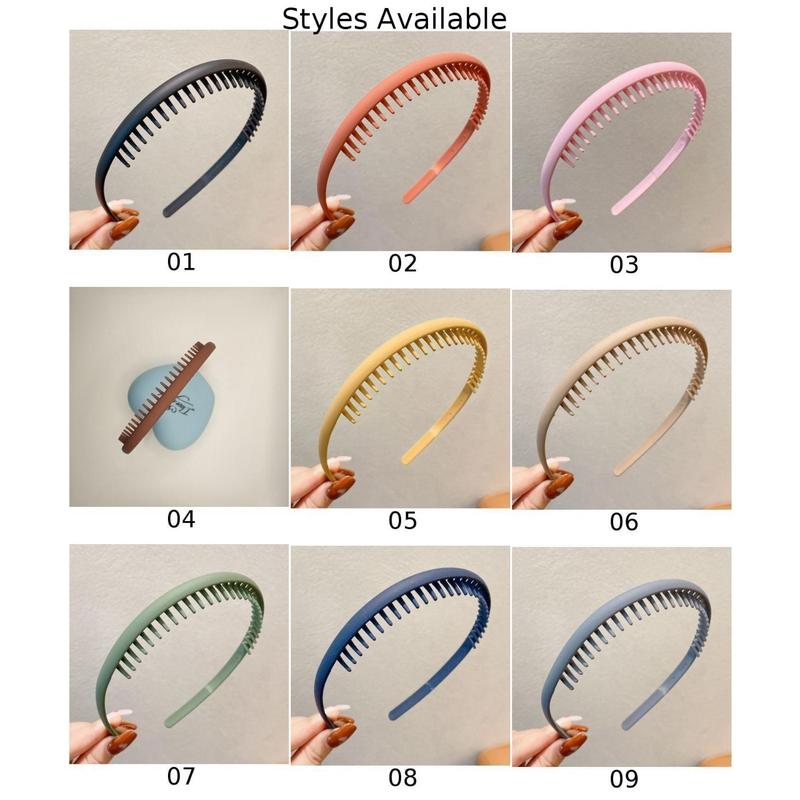 Product Introduction of Toothed anti slip pressure broken hair simple hair clip headband 0