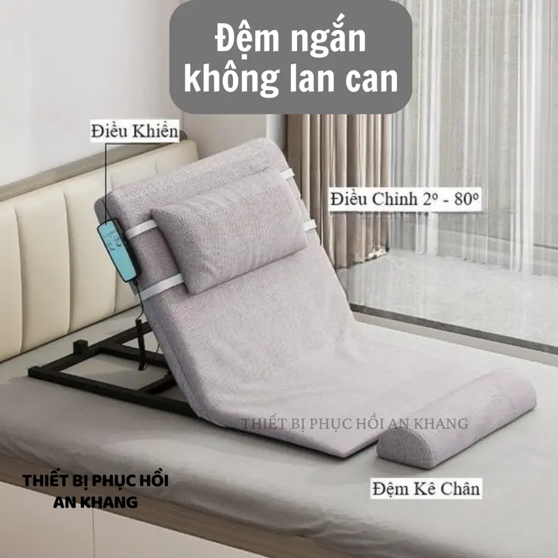 Giường đệm nâng hạ ĐIỆN TỰ ĐỘNG thông minh piston trợ lực, ghế tựa lưng điều khiển nâng đỡ bệnh nhân người già cao tuổi liệt tai biến 4