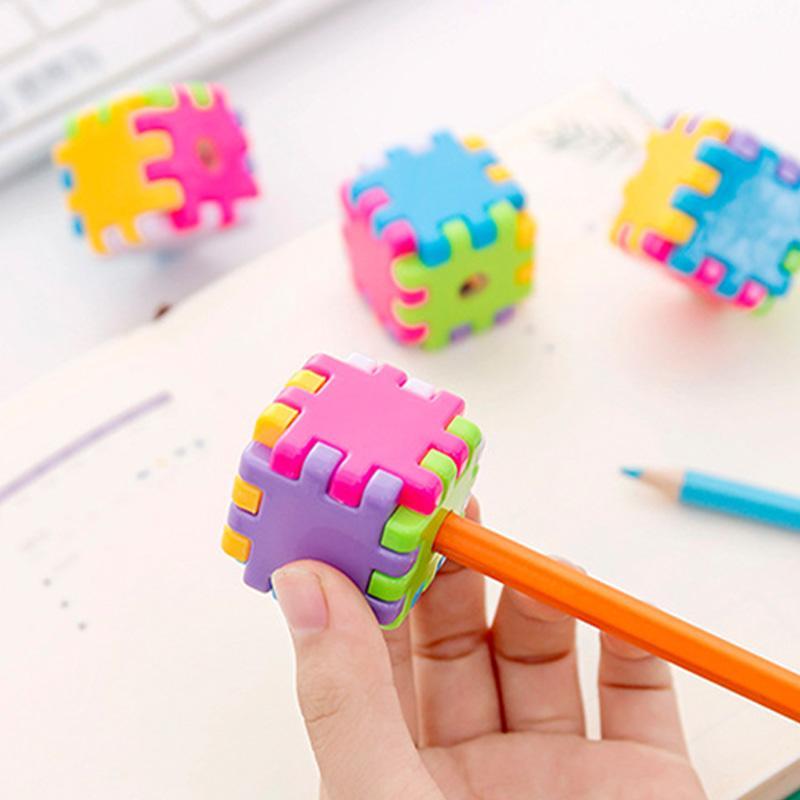 Rubik's Cube Pencil-Sharpener Student Creative Simple Stationery School ...