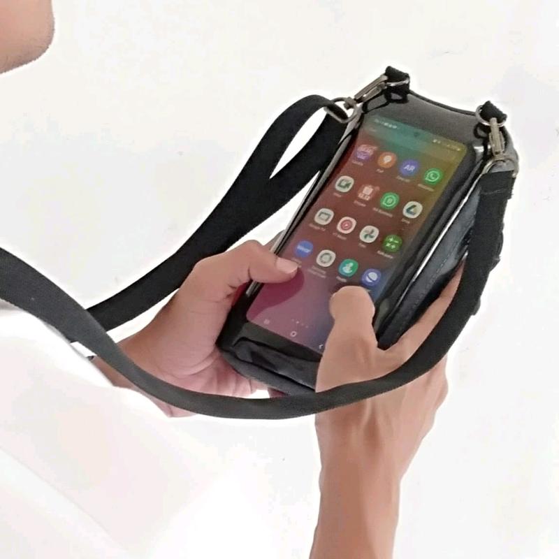 Cluth bag megan Abigadu tas hp anti air slingphone waterproof hitam sling pouch pria wanita tas selempang multi pungsi  kedap air pouch handphone phone bag Slingbag 8