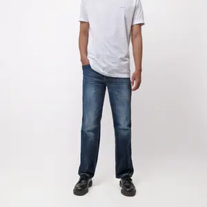 Rockmaker Celana Denim Regular Loose Voyage Blue Jeans Nyaman Pria Panjang