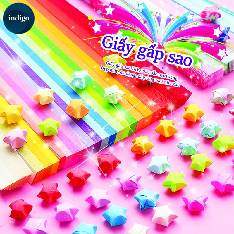  Giấy Origami 540 tờ giấy gấp dài 24cm nhiều màu sắc phát sáng để lựa chọn 