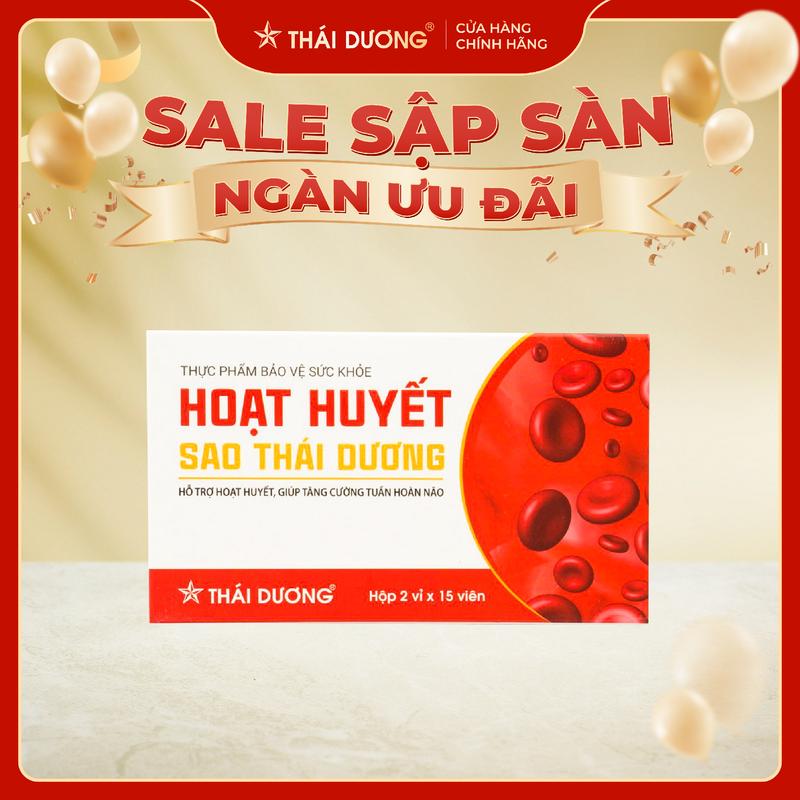 Viên uống Hoạt Huyết Sao Thái Dương - Hỗ trợ hoạt huyết, tăng cường tuần hoàn não (V1)