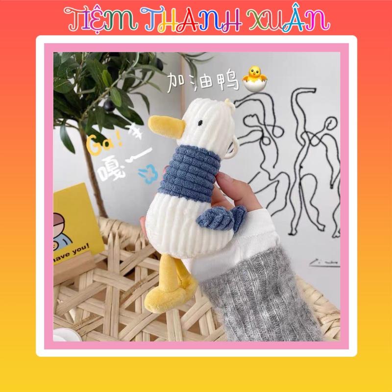  Móc khóa gấu bông hình vịt bông treo balo túi xách móc khoá đẹp siêu dễ thương 