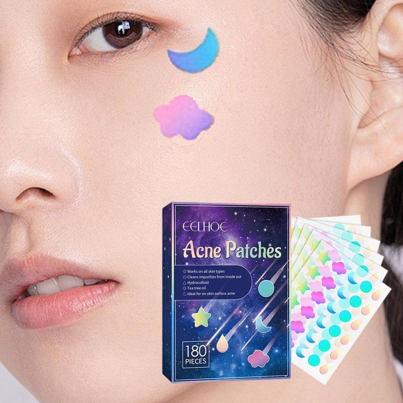 180pcs/box Hydrocolloid Acne Patch Pimple Repair Patch Ance Colorful Starry Care Face Sky L7K7 4